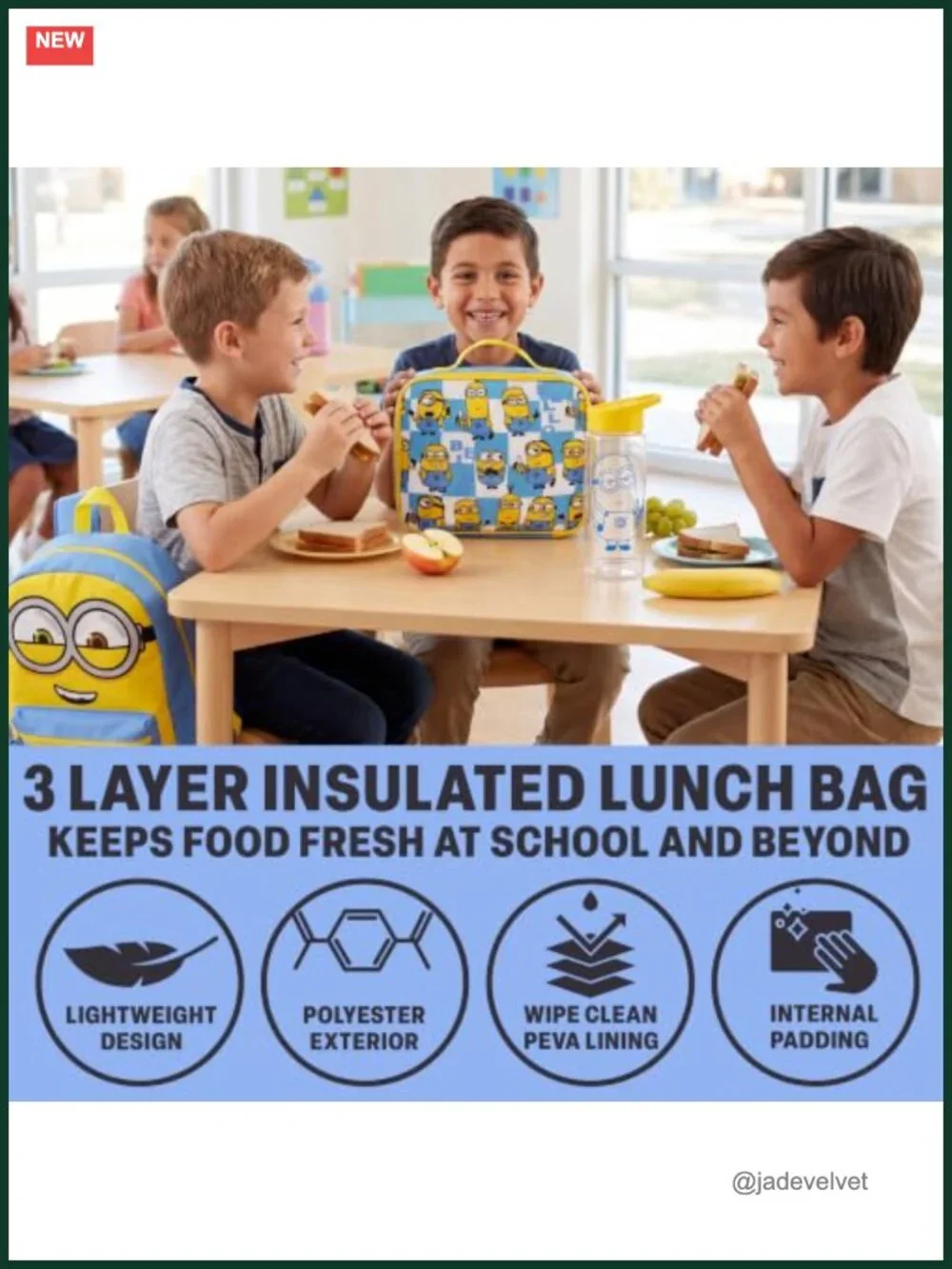 Kids Backpack Set with Lunch Bag, Pencil Case & Bottle
